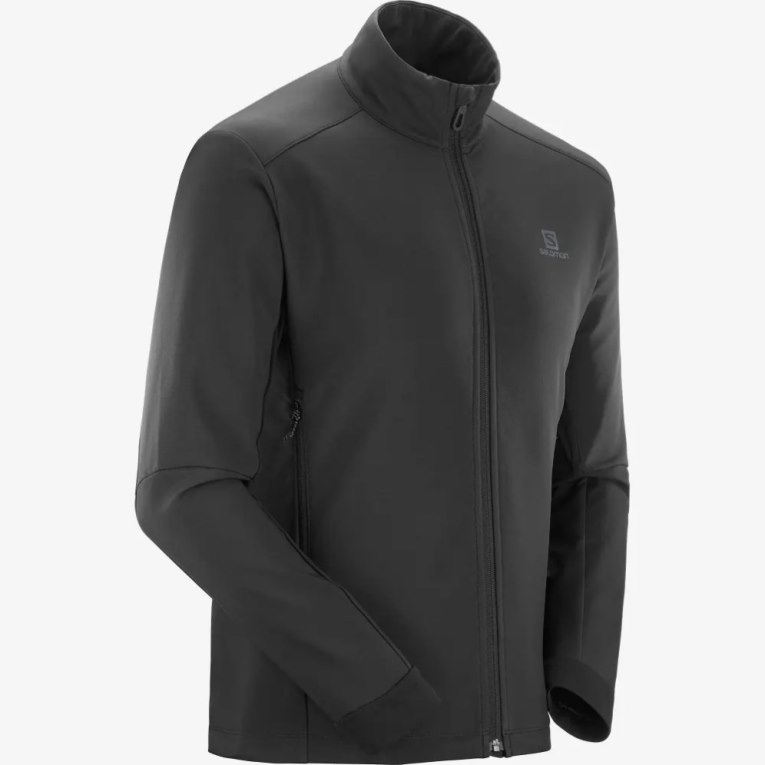 Salomon Agile Men's Shell Jackets Black | CA 72U13